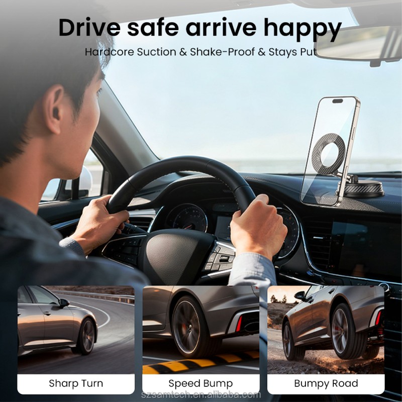 Car Phone Holder Manufacturer - Silicone Suction Cup 360° Rotation