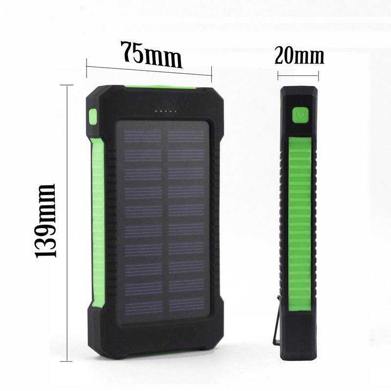 Solar Power Bank Manufacturer - 10000mAh Dual Port Fast Charging
