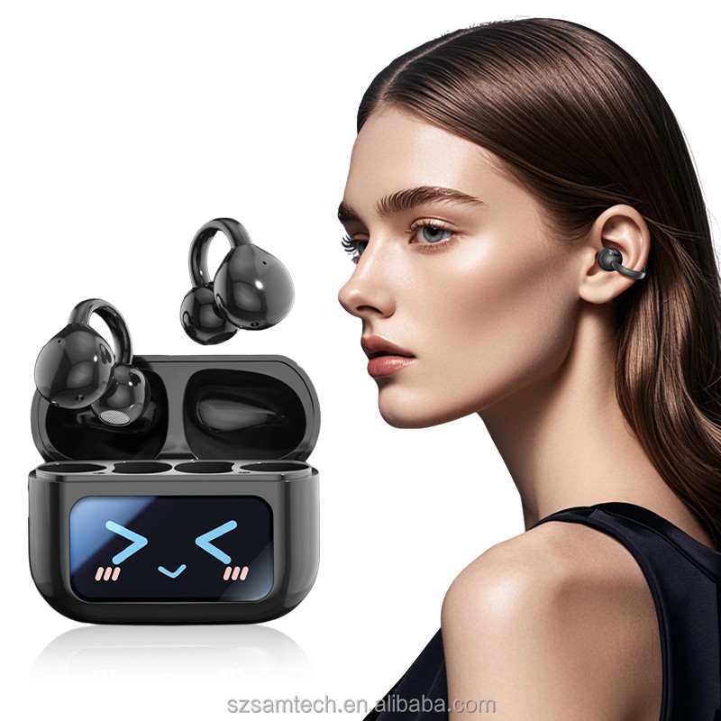 Bluetooth Headphones Manufacturer - Open Ear LCD Touchscreen Earbuds