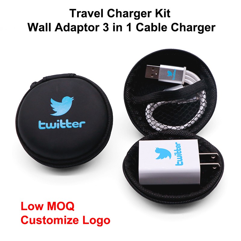 Christmas Gift Set Manufacturer - Portable Travel Charger Kit