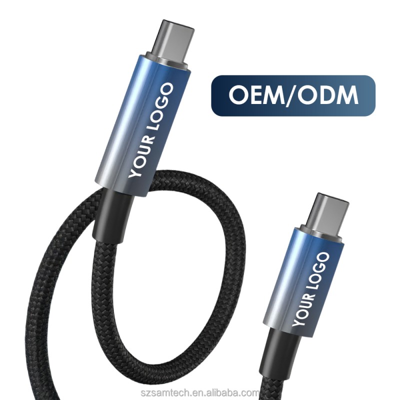 USB C Cable Factory - 100W Fast Charging RGB Nylon Braided