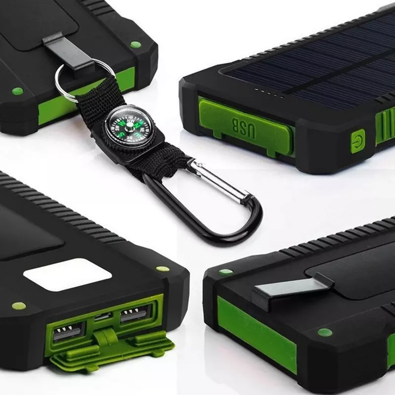 Solar Power Bank Manufacturer - 10000mAh Dual Port Fast Charging