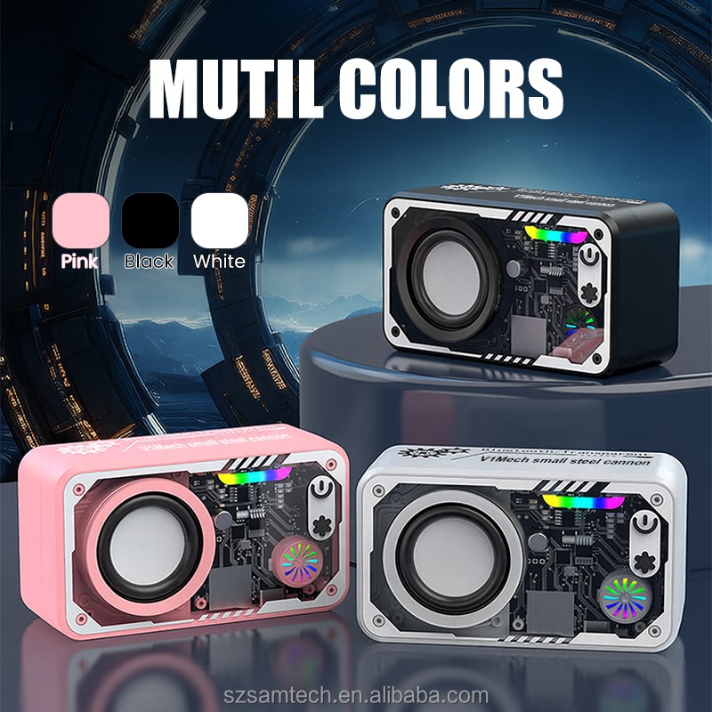 Bluetooth Speaker Manufacturer - LED Lights Transparent Casing Speaker