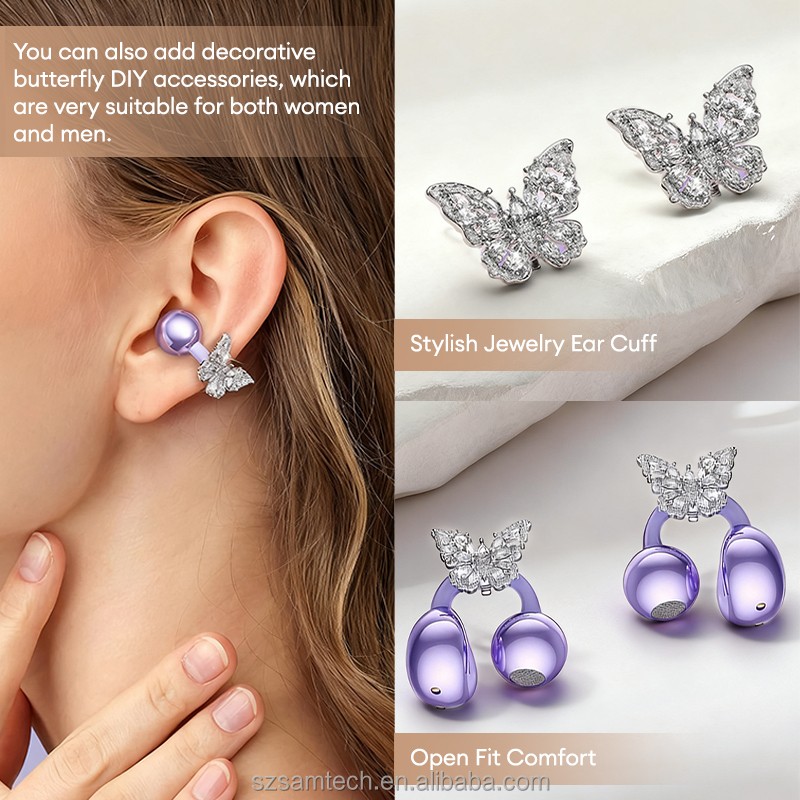 Bluetooth Headphones Manufacturer - Open Ear LCD Touchscreen Earbuds