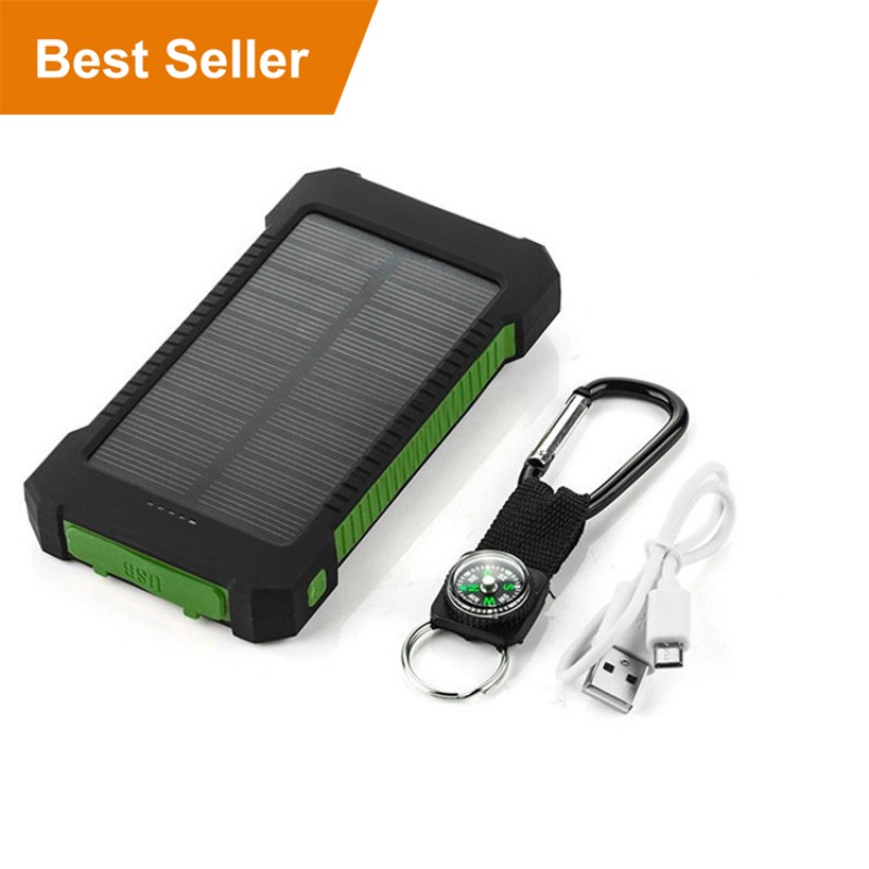 Solar Power Bank Manufacturer - 10000mAh Dual Port Fast Charging