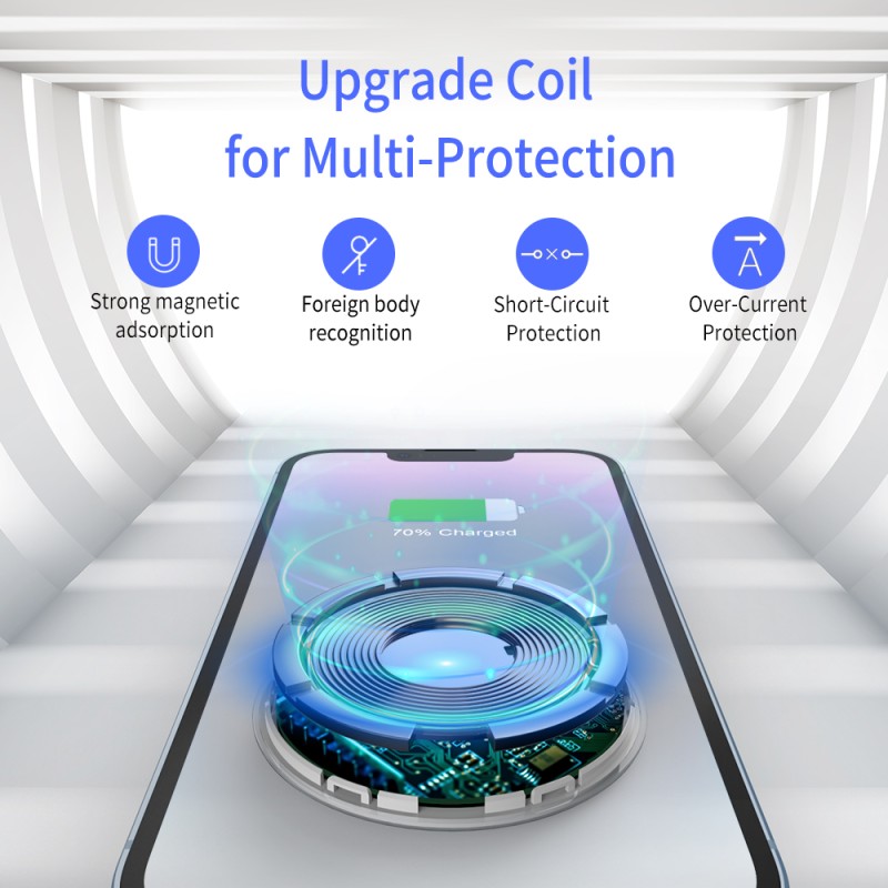 Wireless Charger Manufacturer - 15W Magnetic Foldable Stand