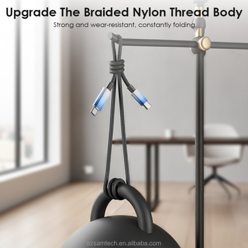 Type C Cable Manufacturer - 100W Fast Charging Braided Data Cable