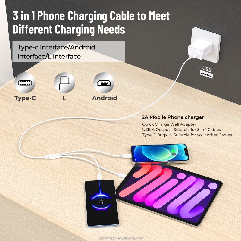 Gift Set Manufacturer - Tailored 3000mAh Power Bank Cable Set