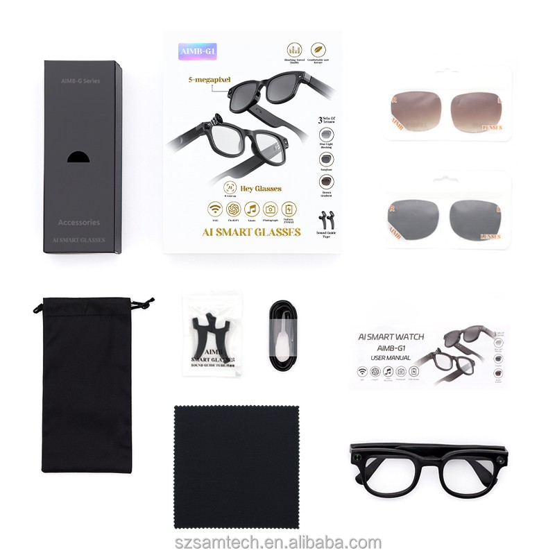 Camera Glasses Manufacturer - 1080P Video ChatGPT 32GB Memory