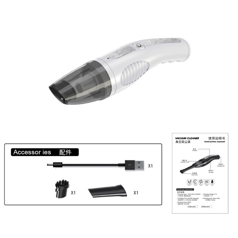 Car Vacuum Cleaner Factory - Portable Cordless Handheld Vacuum