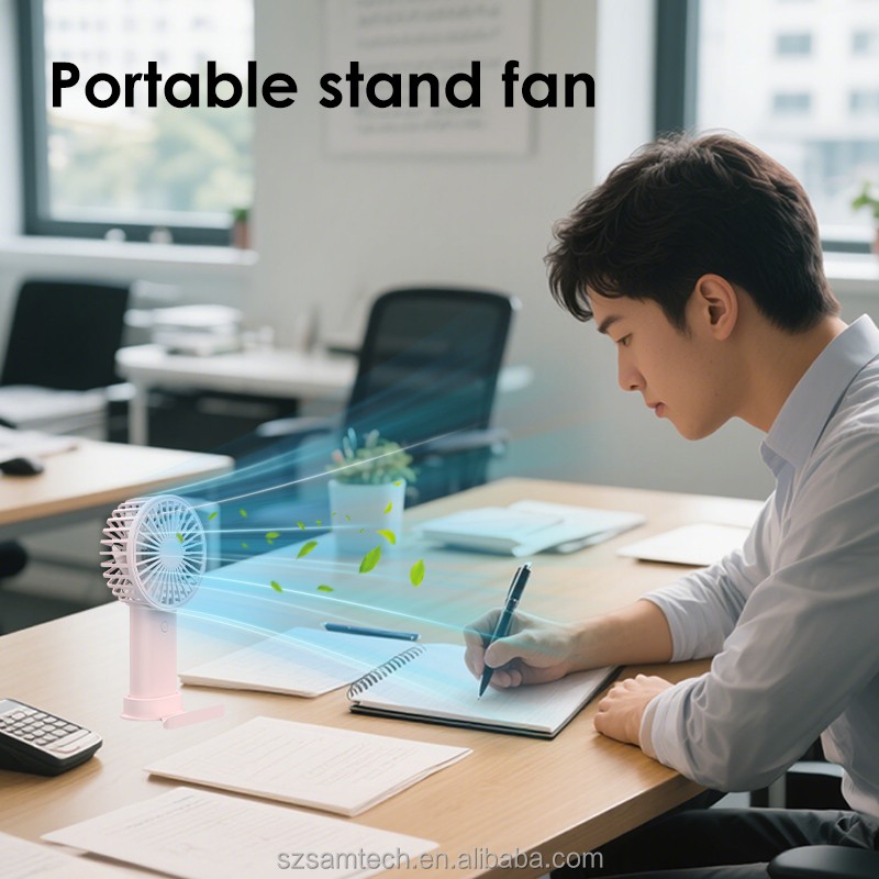 Electric Fan Factory - Battery Powered 3-Speed Rechargeable Fan
