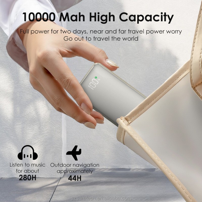 Portable Charger Manufacturer - 22.5W Built-in Cables 10000mAh