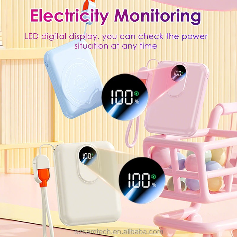 Power Bank Manufacturer - 5000mAh Wireless 20W PD Fast Charging