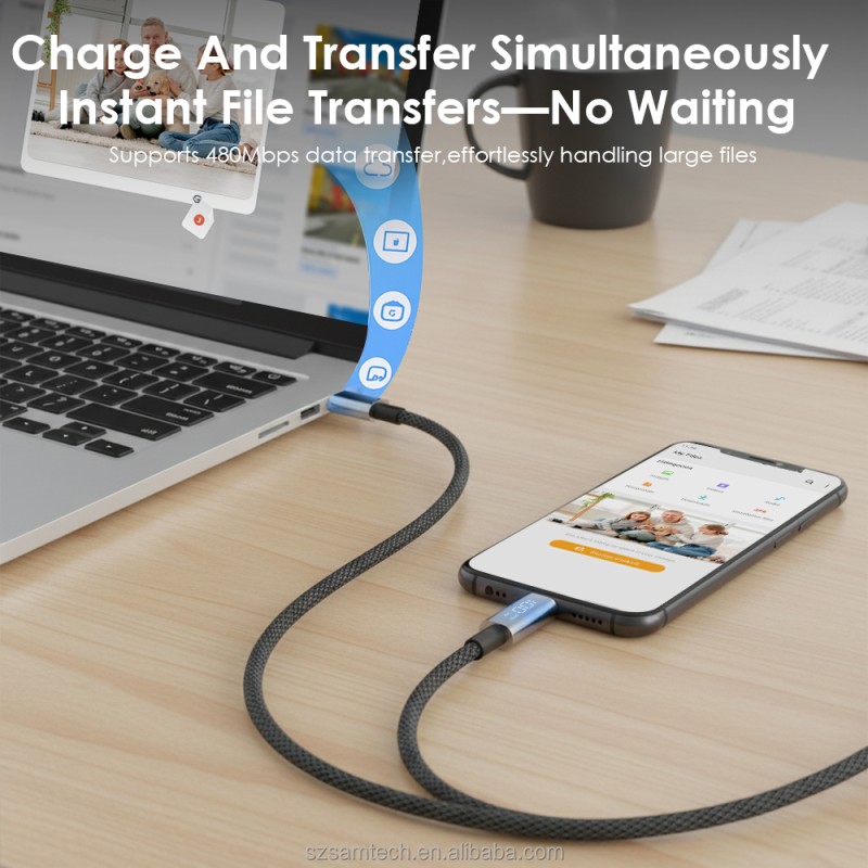 USB C Cable Manufacturer - 100W USB C Braided Fast Charging Cable