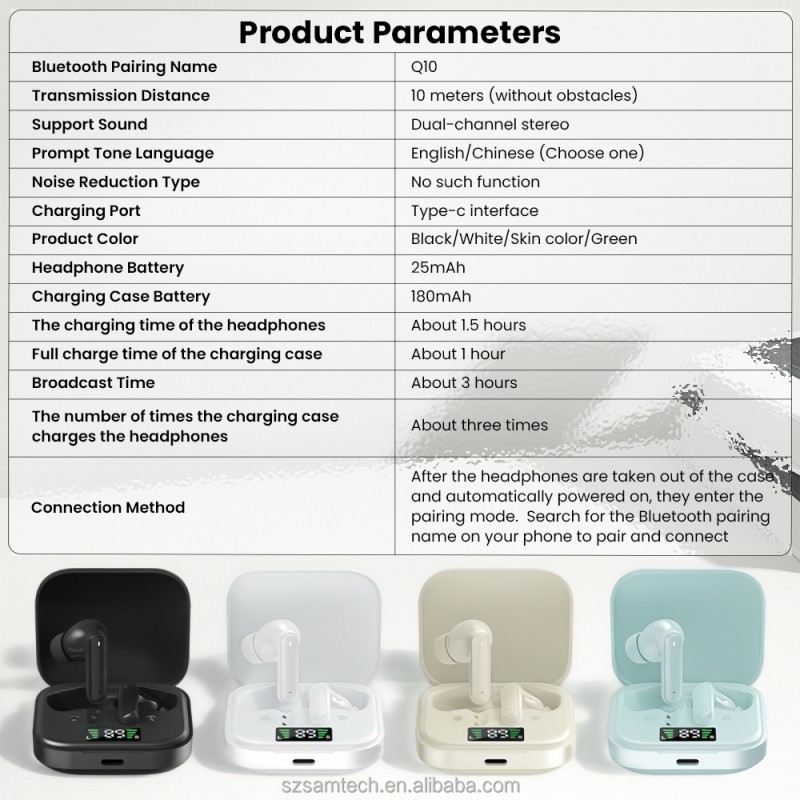 Wireless Earbuds Manufacturer - Bluetooth 5.4 Waterproof Sport Earbuds