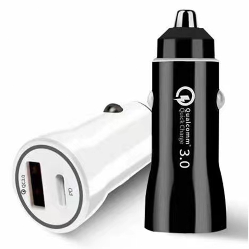 Car Charger Factory - Type C Fast Charge Dual USB PD QC3.0