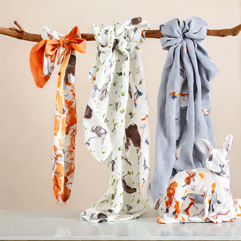 Gauze Cotton Blanket Supplier - 6 Layers Print