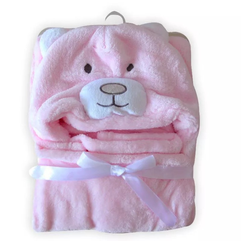 Flannel Hooded Blanket Supplier - Animal Cartoon Cloak