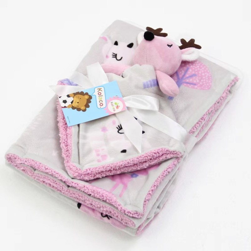 Plush Security Blanket Supplier - Unisex Animal Toy