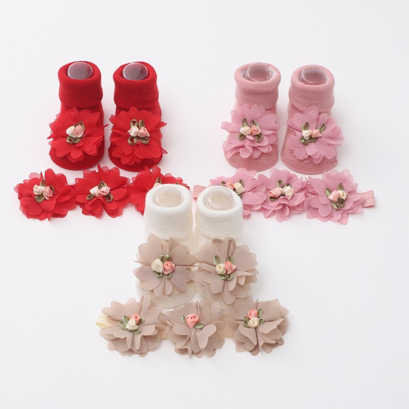 Princess Baby Set Manufacturer - 3 Pieces Socks Hairband