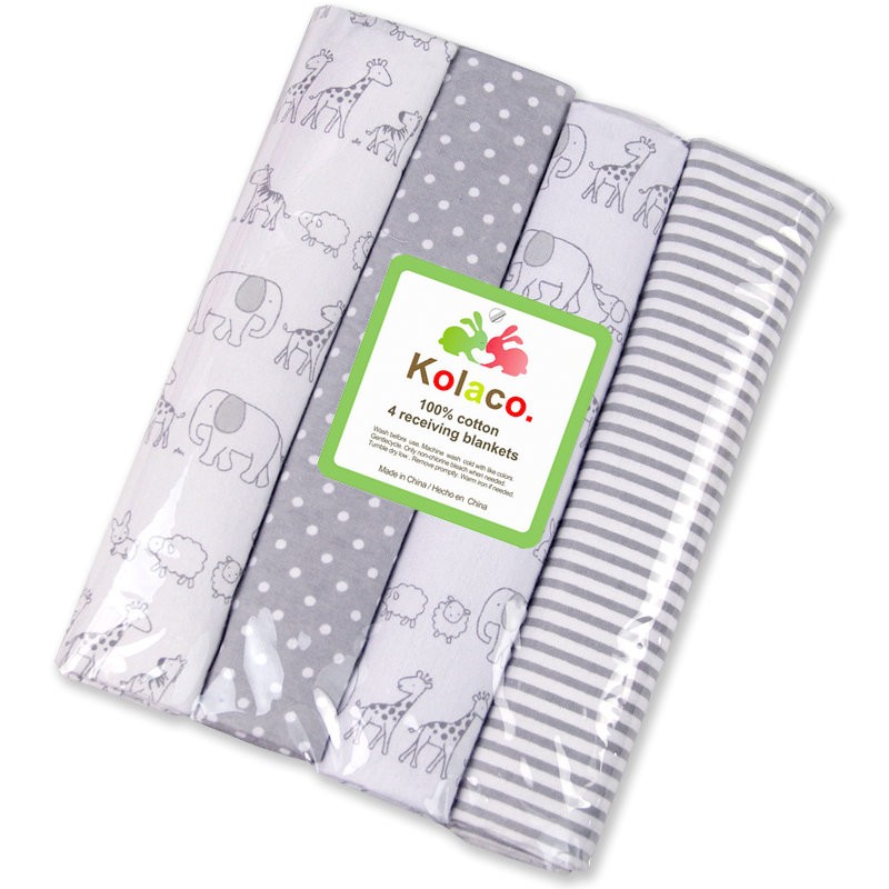 Baby Receiving Blanket Manufacturer - Wholesale 4pcs Pack