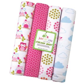 Baby Swaddle Blanket Factory - 4pcs Flannel Set