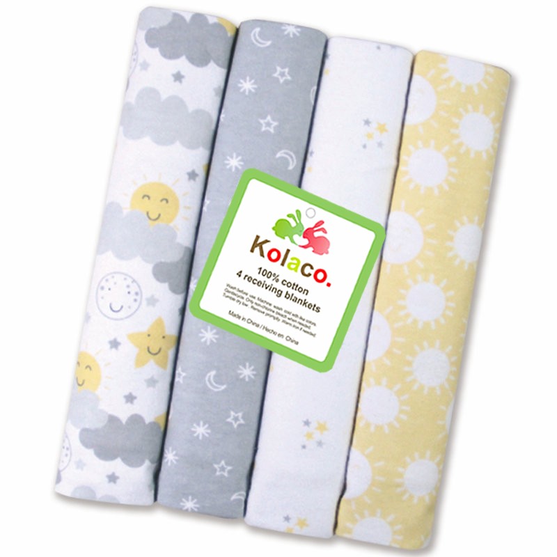 Baby Swaddle Blanket Factory - 4pcs Flannel Set