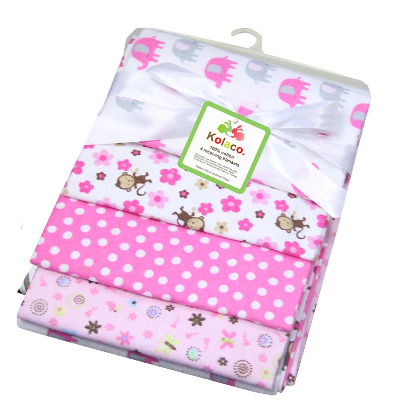 Flannel Baby Blanket Supplier - 5pcs Soft Cotton