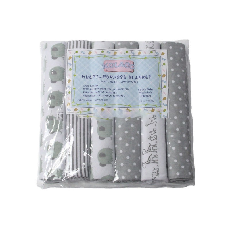 Baby Blanket Set Supplier - 6 Pcs Cotton Swaddling
