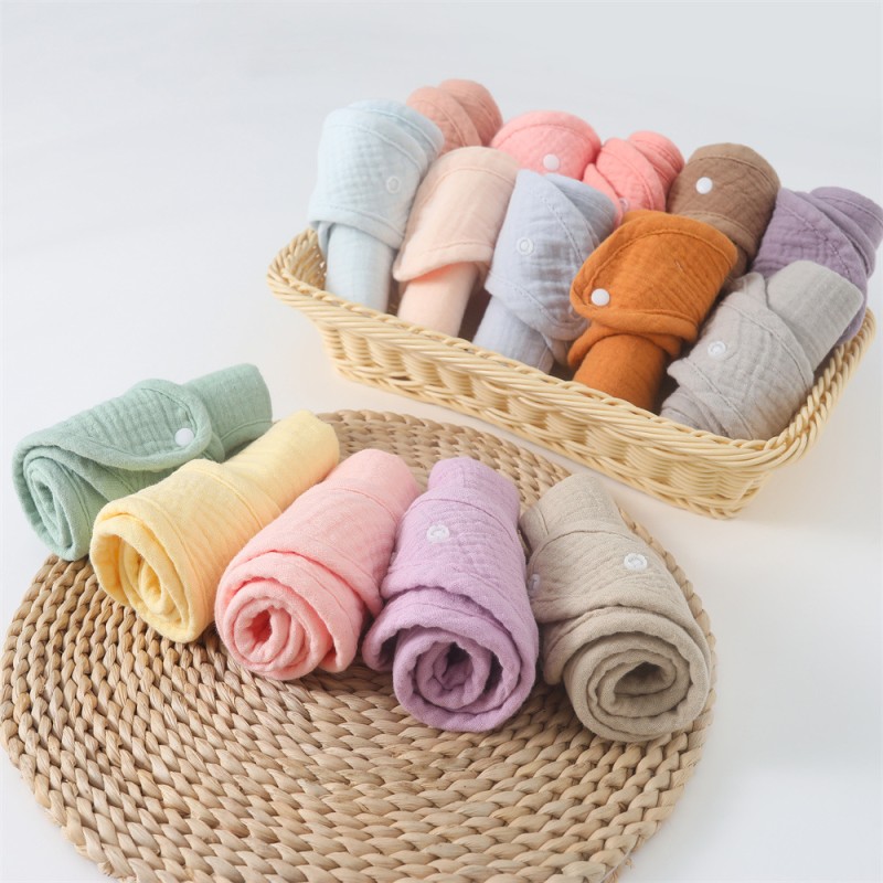 Cotton Baby Bibs Manufacturer - Teething Drooling Solid