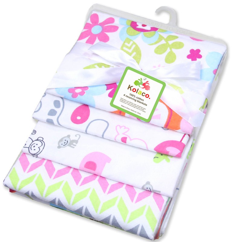 Baby Receiving Blanket Supplier - 4 Pcs Boutique