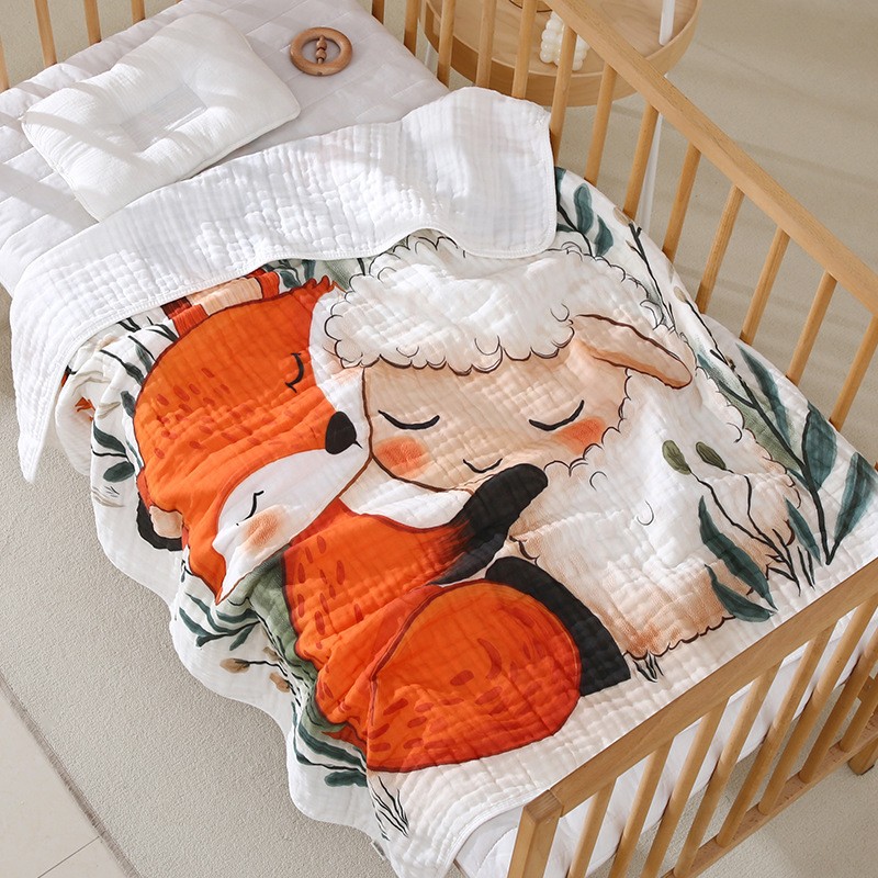 Baby Cotton Swaddle Supplier - Class A 6 Layer