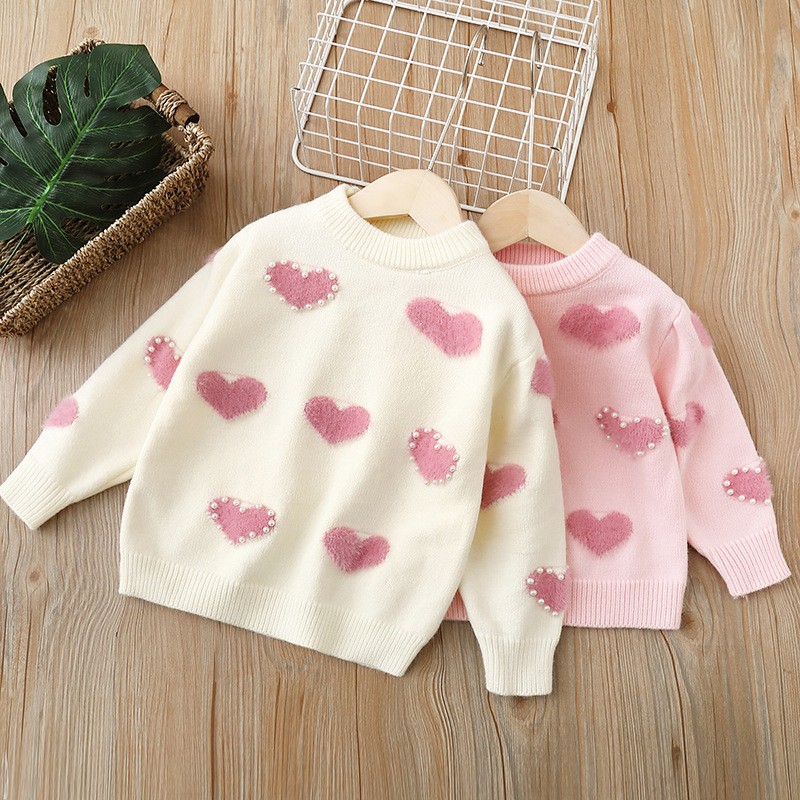 Kids Knitted Dress Supplier - Puff Sleeve Round Neck