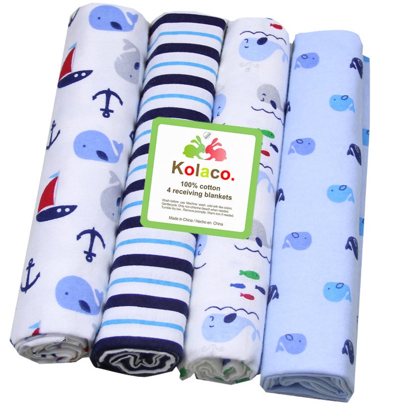 Baby Swaddle Blanket Factory - 4pcs Flannel Set