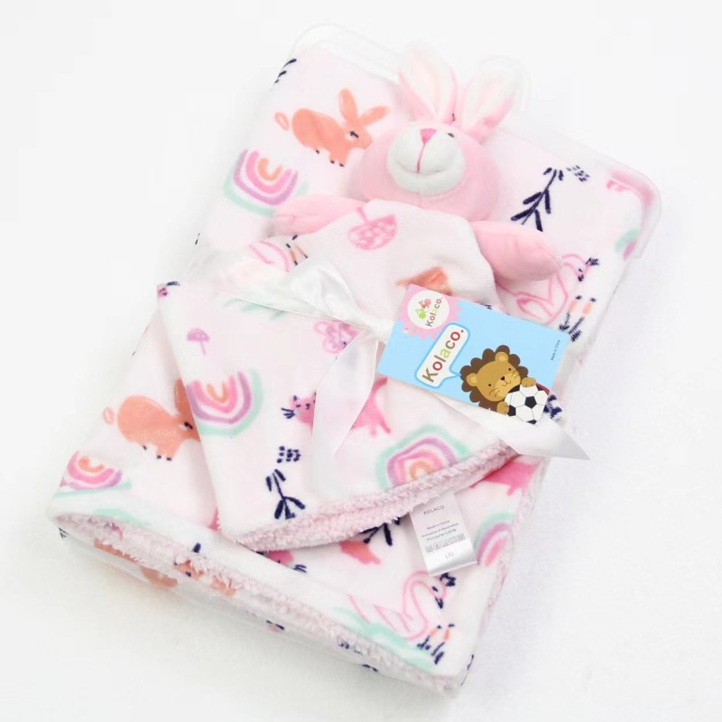 Plush Security Blanket Supplier - Unisex Animal Toy