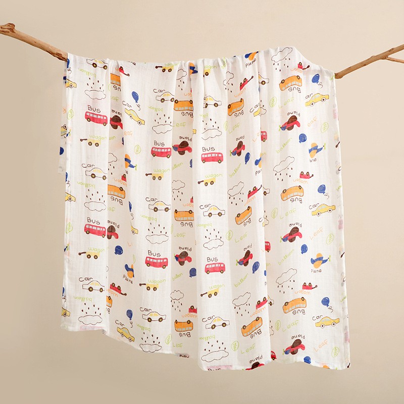 Bamboo Muslin Swaddle Factory - Panda Design Soft