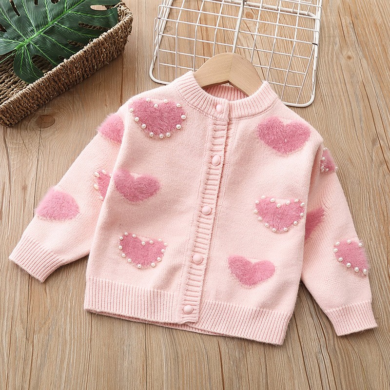 Kids Knitted Dress Supplier - Puff Sleeve Round Neck