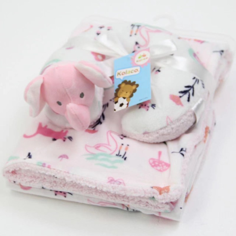 Baby Plush Blanket Manufacturer - 3D Animal Pillow Set