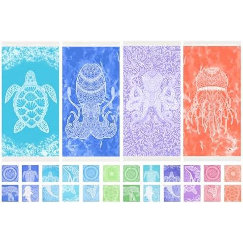 Beach Towel Supplier - Super Absorbent Striped Pattern