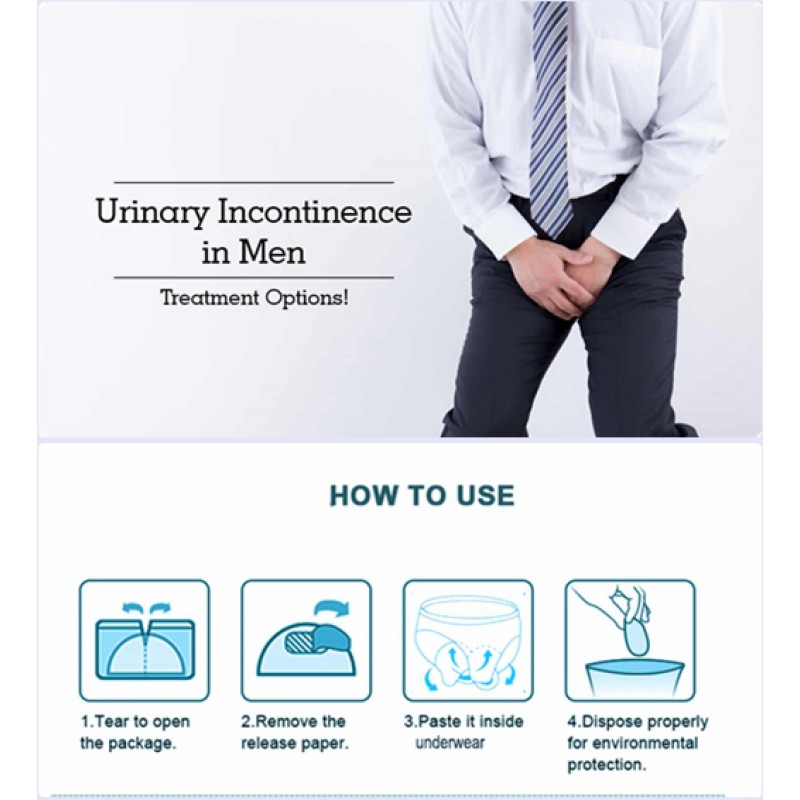 Male Incontinence Pads Factory - Stress Bladder Urinary Problem