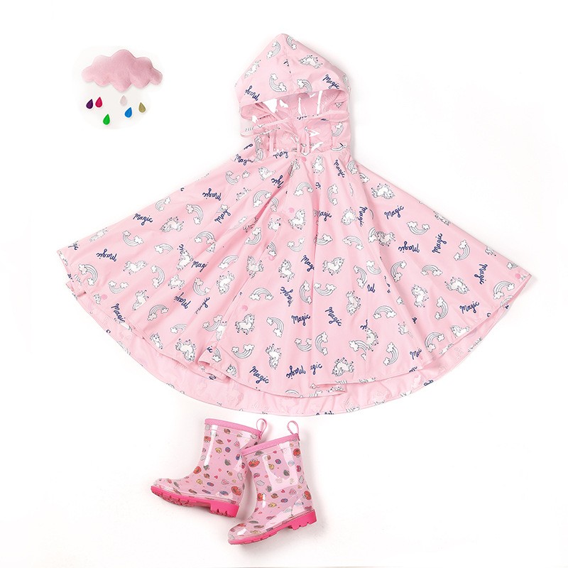 Poncho Supplier - Cute Recycled Printed Kids
