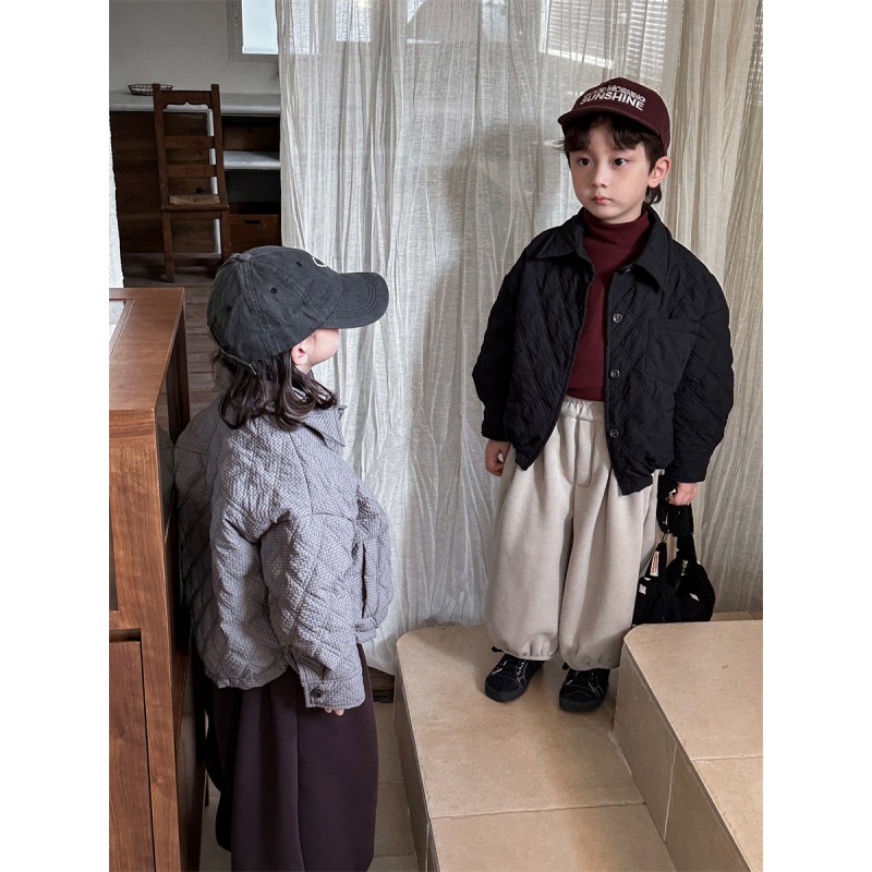 Boy Jacket Supplier - Cotton Plaid Winter Outwear