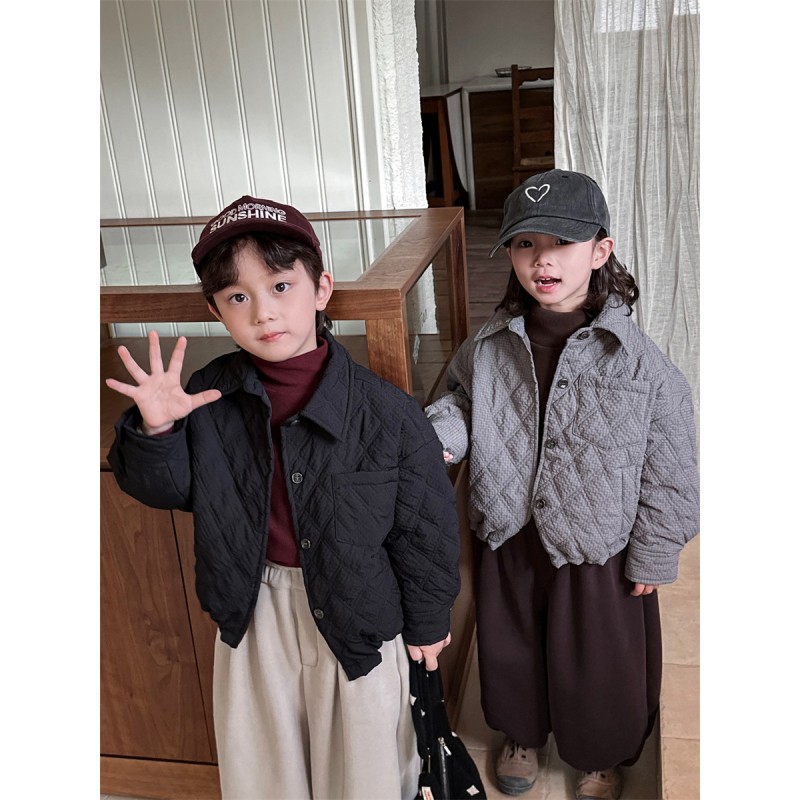 Boy Jacket Supplier - Cotton Plaid Winter Outwear