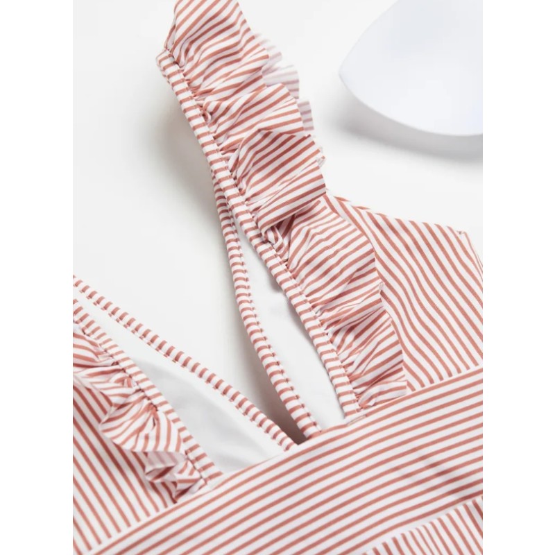 One-piece Swimsuit Manufacturer - Solid Color One-shoulder