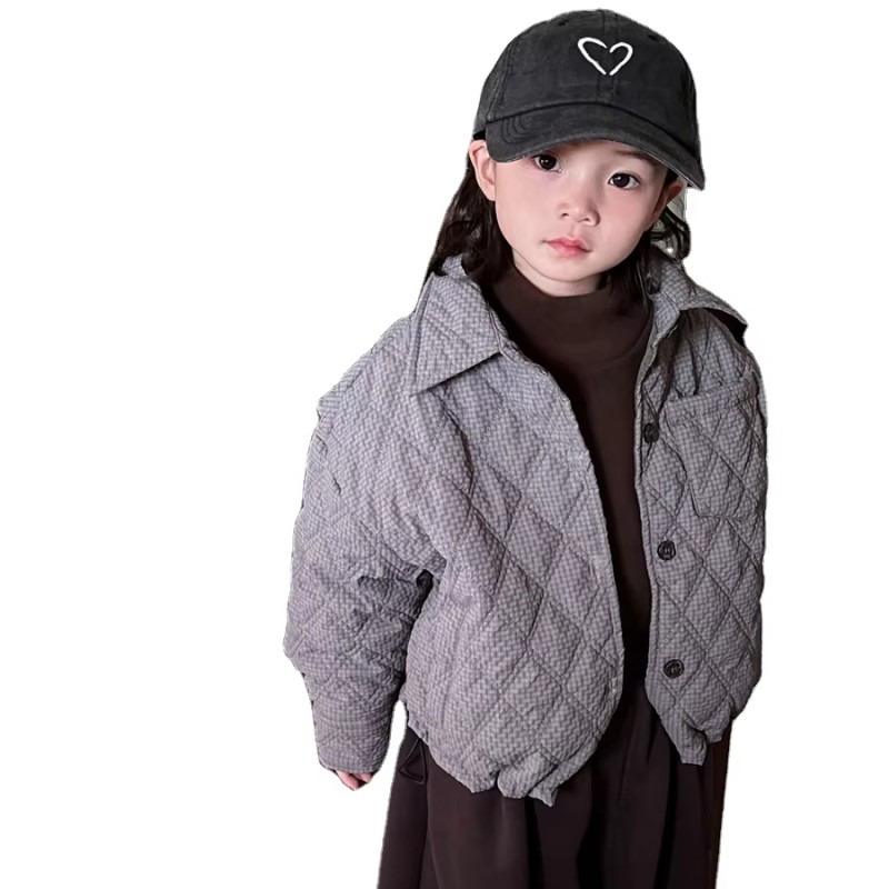 Boy Jacket Supplier - Cotton Plaid Winter Outwear