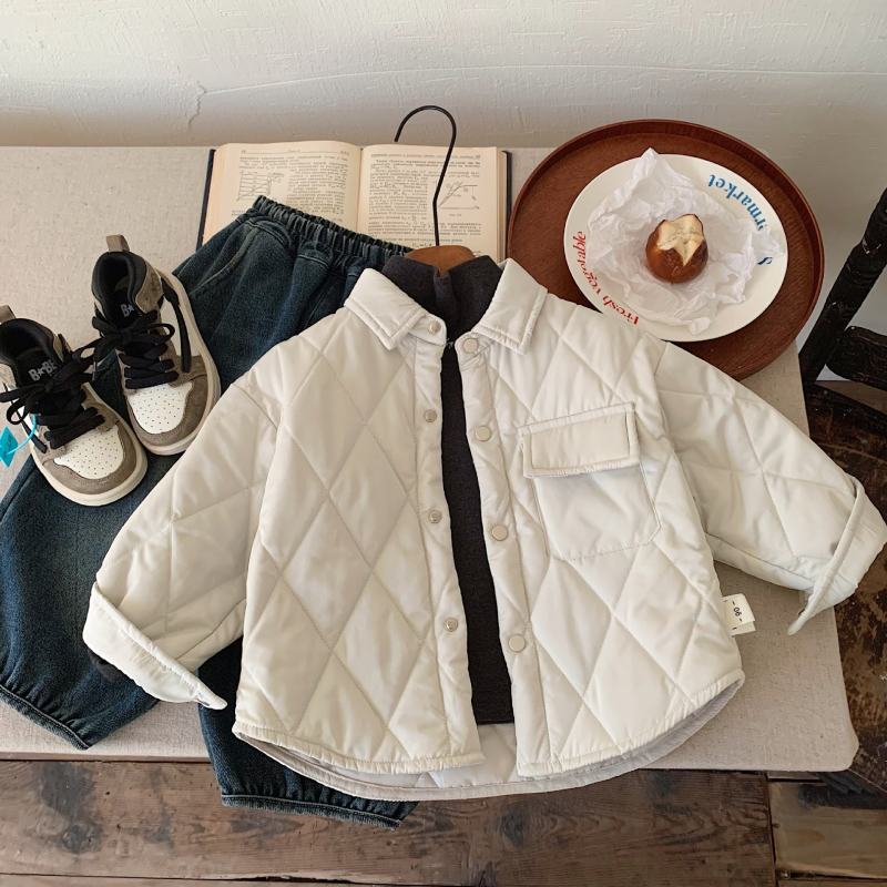 Boy Jacket Manufacturer - AW26 Quilted Cotton Korean Style