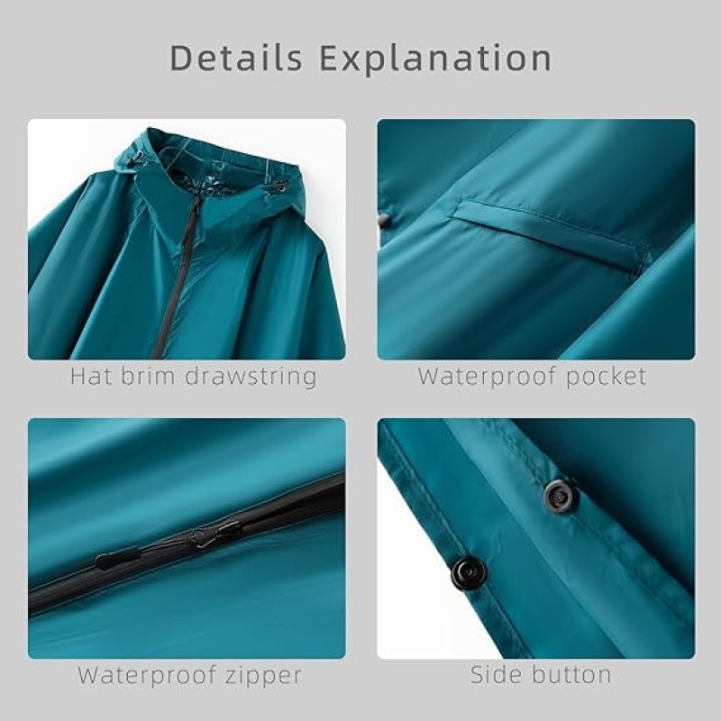Windbreaker Supplier - Fashion Long Outdoor Poncho