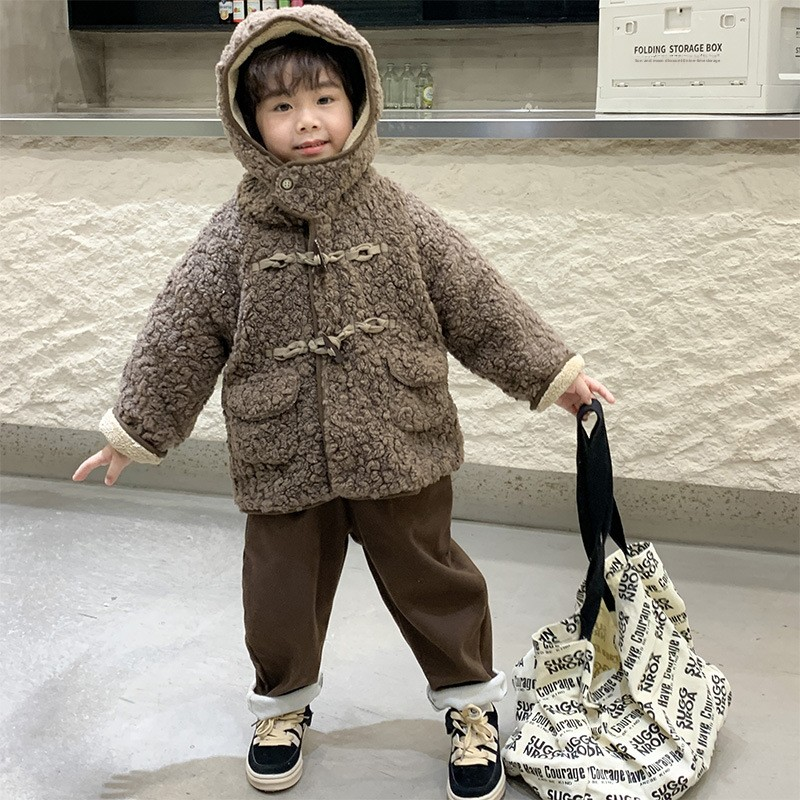 Children Jackets Supplier - Quilted Velvet Thickened Trendy