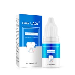 OMYLADY Teeth Whitening Tooth Brush Essence Oral Hygiene Cleaning Serum Removes Plaque Stains Tooth Bleaching Dental Tools Tooth