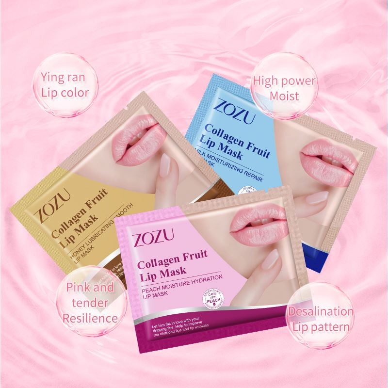 ZOZU 3 Type  Moisturizing Nourishing Firming Lightening Anti-wrinkle Collagen Crystal Lip Mask